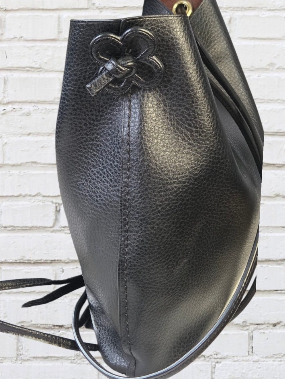 COACH DERBY CROSSBODY BAG PEBBLED- LIkE NEW- BLACK LEATHER- - Picture 4 of 8